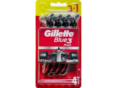 GILLETTE Blue3 Red jednorázová holítka 3+1 ks