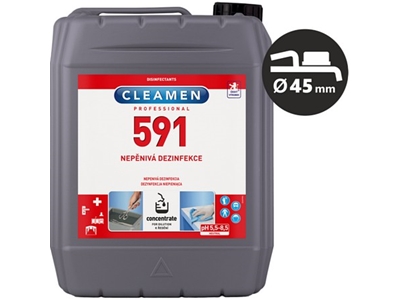 CLEAMEN 591 nepěnivý tekutý dezinfekční prostředek 5 l                                                                                                                                                                                                    