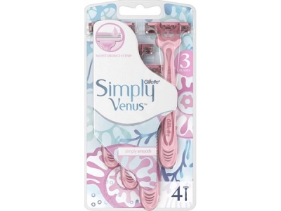 GILLETTE Simply Venus3 jednorázová holítka 4 ks