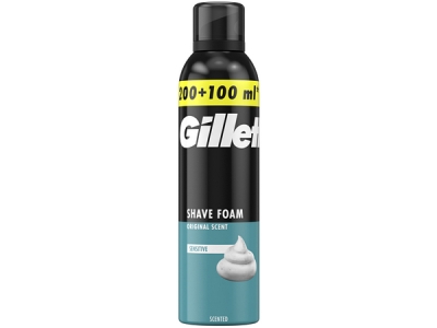 GILLETTE pěna na holení Sensitive 200 + 100 ml