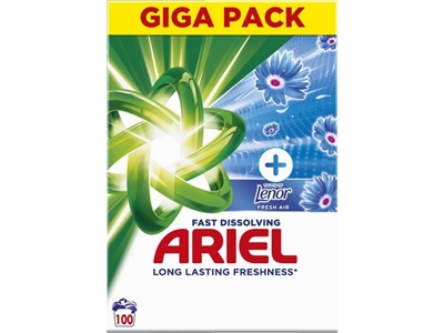 ARIEL prací prášek Touch of Lenor 100 PD  5,5 kg