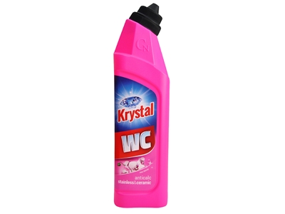 KRYSTAL WC na nerez a vodní kámen růžový 750 ml