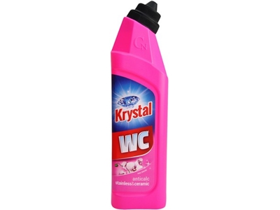 KRYSTAL WC na nerez a vodní kámen růžový 750 ml