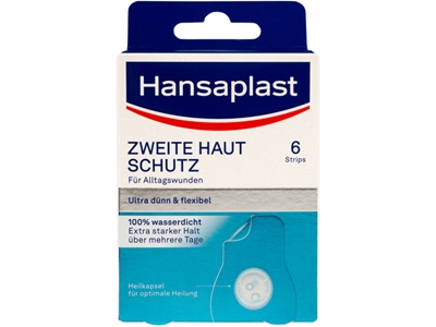 HANSAPLAST Hydrokoloidní náplast Second Skin 6 ks