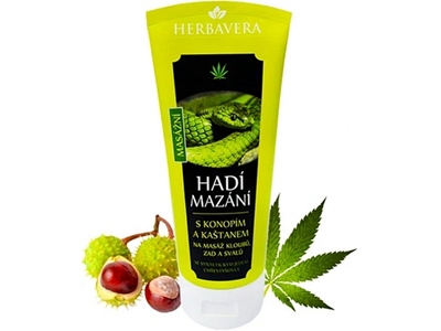 HERBAVERA Hadí mazání s konopim 200 ml