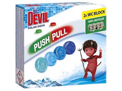 Dr.DEVIL WC Push Pull gel Polar Aqua 2 x 20 g