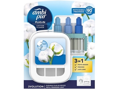 AMBI PUR 3VOLUME Cotton strojek + NN 20 ml NOVINKA