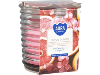 SVÍČKA vonná v žebrovaném obalu Citrus Breeze