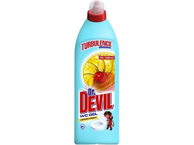 Dr. DEVIL WC gel Turbuulence Lemon Fresh 1 l