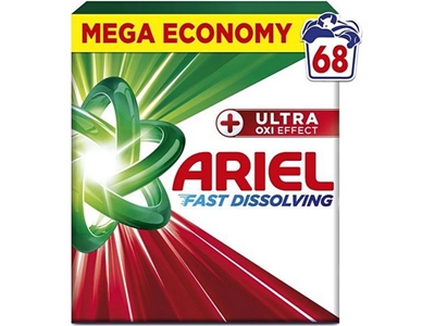 ARIEL prací prášek OXI 68 PD 3,74 kg na bílé prádlo