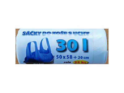 SÁČKY do koše s uchy 50 x 58 + 20 cm  30 l  25 ks SKU-003