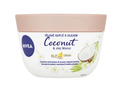 NIVEA tělové suflé Coconut and Monoi Oil krém 200 ml