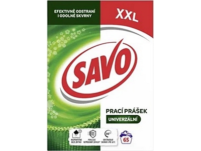 SAVO prací prášek univerzální 65 PD odstraňovač skvrn a zápachu