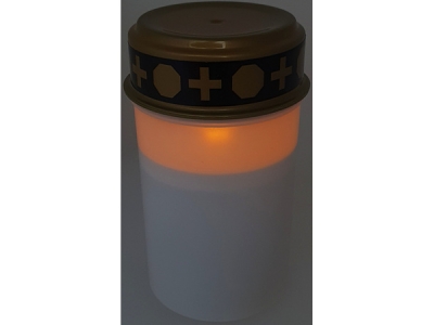 SVÍČKA hřbitovní LED s časovačem bílá HD-123F                                                                                                                                                                                                             