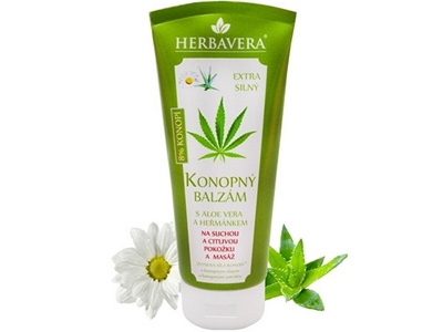 HERBAVERA konopný balzám s aloe vera 200 ml