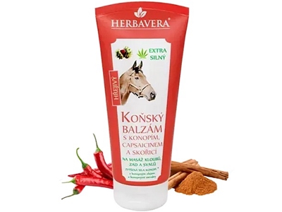 KOŇSKÝ balzám hřejivý, tuba červená 200 ml