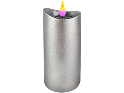 SVÍČKA LED Metal stříbrná                                                                                                                                                                                                                                 