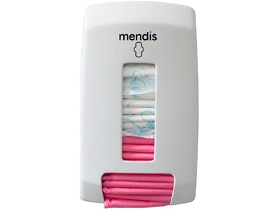 ZÁSOBNÍK na vložky Mendis, barva bílá, uzamykatelný, plast                                                                                                                                                                                                