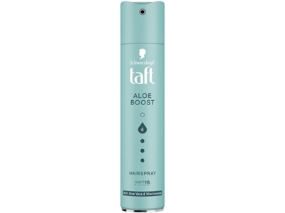 TAFT lak na vlasy ALO BOOST tyrkysový 250 ml