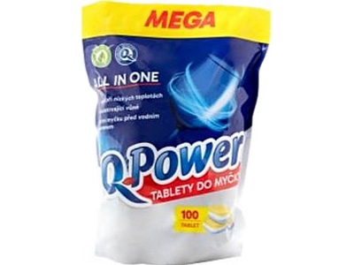 Q-POWER Tablety do myčky MEGA 100 ks/bal.