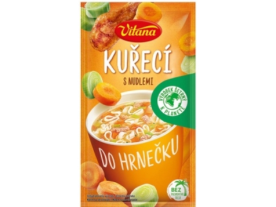 Vitana Kuřecí polévka s nudlemi do hrnku 14g                                                                                                                                                                                                              
