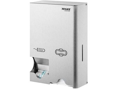 ZÁSOBNÍK na vložky a tampony, uzamykatelný, nerez    TG19124                                                                                                                                                                                              