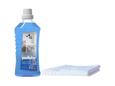 SET LAVON podlahy čistota a lesk vůně Blue fresh 1 l (12 ks karton)                                                                                                                                                                                       