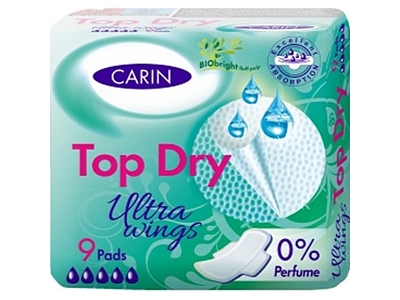 CARINE Ultra Wings Top Dry 9 ks