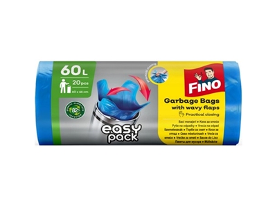 PYTEL Fino na odpad modrý 60 x 60 cm  18 mic.  60 l  20 ks/ role