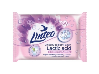 TOALETNÍ papír Linteo vlhčený s kyselinou mléčnou 60 ks