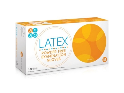 RUKAVICE latexové bez pudru ASAP 100 ks  vel. M