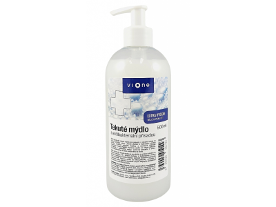 VIONE Tek.mýdlo EXTRA HYGIENE antibakteriální bílé 500 ml                                                                                                                                                                                                 