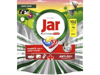 JAR tablety do myčky Platinum Plus Lemon 102 ks/ bal