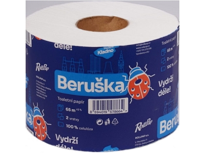 Toaletní papír ROLLPAP Beruška 2vrstvý 100 % celulóza 65 m   (2109.02.03)