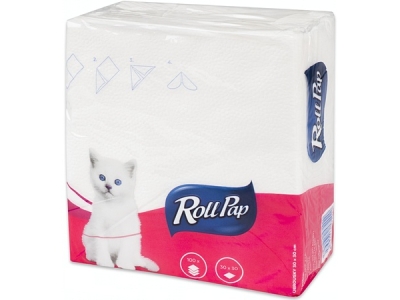 UBROUSKY ROLLPAP bílé 30 x 30 cm 1vrstvé 100 ks    ( 2810.02.03)
