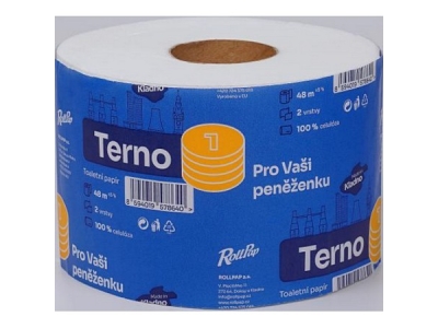 Toaletní papír ROLLPAP Terno 2vrstvý 100 % celulóza 48 m.   (2139.02.04)