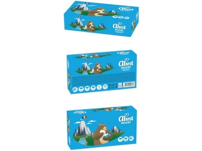 KAPESNÍČKY kosmetické Alint 100 ks 2vrstvé 100 % celulóza  (3206100)