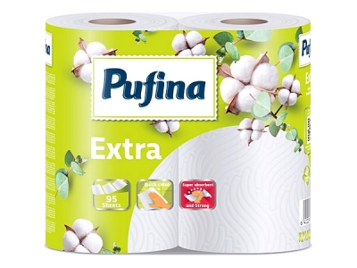 KUCHYŇSKÉ UTĚRKY Pufina Extra 2vrstvé 2 ks 2 x 20 m  (2202002)