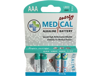 BATERIE MEDICAL  LR03/4P  mikrotužka  alkalická / 4ks