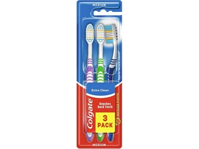 Zubní kartáček COLGATE Extra Clean medium 3 ks