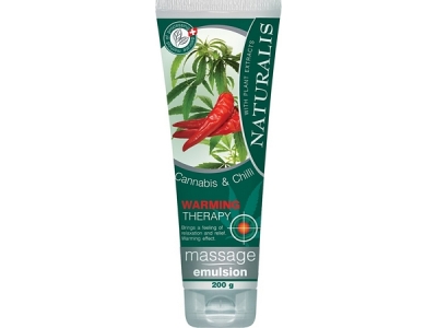 NATURALIS masážní emulze Cannabis and Chili 200 g