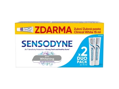 SENSODYNE ZP Extra Whitening 2 x 75 ml + ZP 15 ml  ZDARMA 