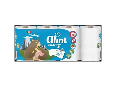 TOALETNÍ PAPÍR ALINT Practic  White 3vrstvý 100 % celulóza  8 ks. (1328008)