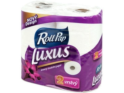 TOALETNÍ PAPÍR ROLLPAP Luxus  2vrstvý  100 % celulóza  4 ks.   (2201.02)