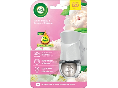 AIR WICK electric komplet  Pivoňka + Jasmín  19 ml