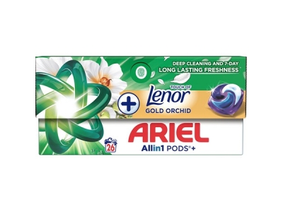 ARIEL gel.kapsle  Plus Lenor Gold Orchid   26 ks /bal krabička