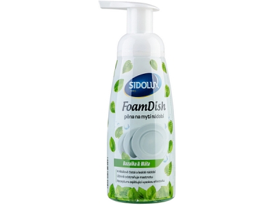 SIDOLUX Foam Disch pěna na mytí nádobí BAZALKA a MÁTA 300ml
