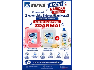 SIDOLUX Universal 5 l + SIDOLUX Universal Marseillské mýdlo 1 l  ZDARMA