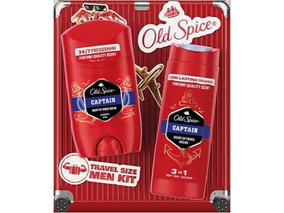 OLD SPICE VK   Captain Travel   (deo st. + spr. gel  90 ml)