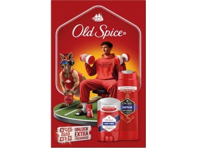 OLD SPICE VK  Sport Power & Captain  (deo st. + spr. gel)